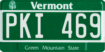 VT license plate PKI469