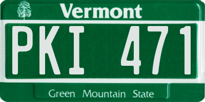 VT license plate PKI471