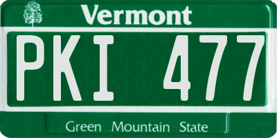 VT license plate PKI477