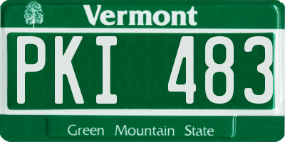 VT license plate PKI483