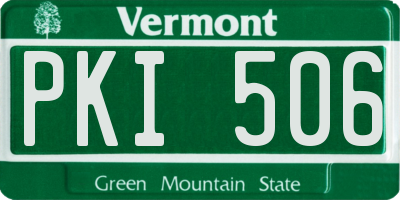 VT license plate PKI506