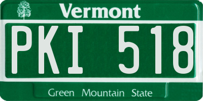 VT license plate PKI518