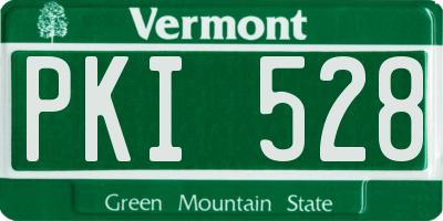 VT license plate PKI528