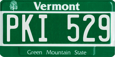 VT license plate PKI529