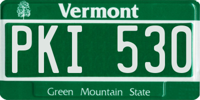 VT license plate PKI530