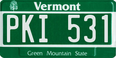 VT license plate PKI531