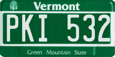 VT license plate PKI532