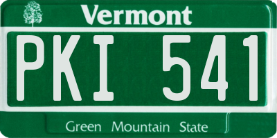 VT license plate PKI541