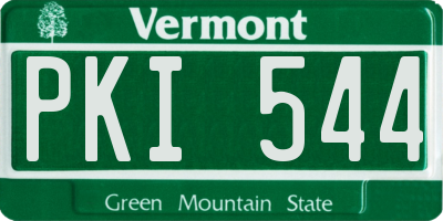 VT license plate PKI544