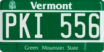 VT license plate PKI556