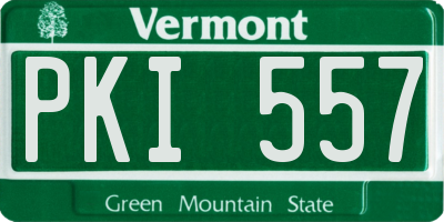 VT license plate PKI557