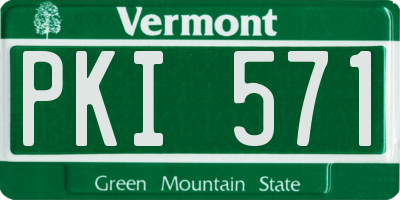 VT license plate PKI571