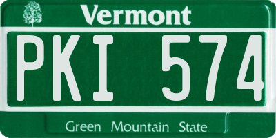 VT license plate PKI574