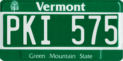 VT license plate PKI575