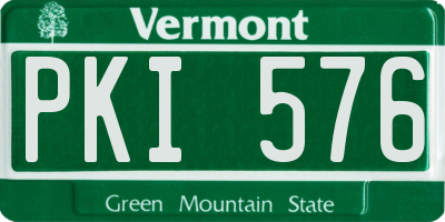 VT license plate PKI576