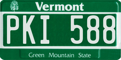 VT license plate PKI588