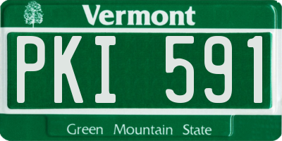 VT license plate PKI591