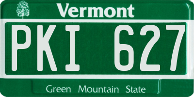VT license plate PKI627