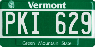 VT license plate PKI629