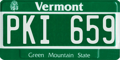 VT license plate PKI659