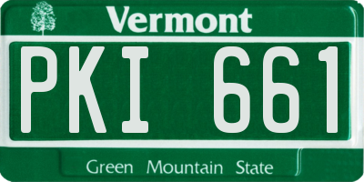 VT license plate PKI661