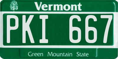 VT license plate PKI667