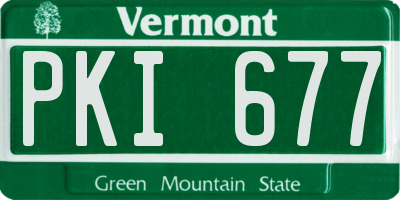 VT license plate PKI677