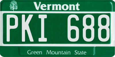 VT license plate PKI688