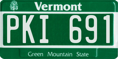 VT license plate PKI691