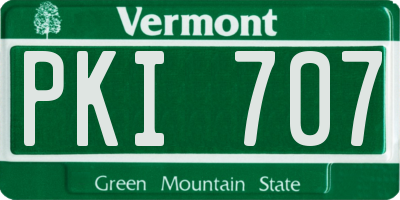 VT license plate PKI707