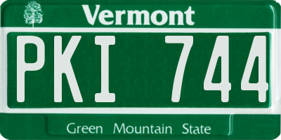 VT license plate PKI744