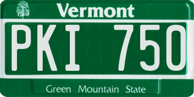 VT license plate PKI750
