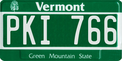 VT license plate PKI766