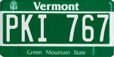 VT license plate PKI767
