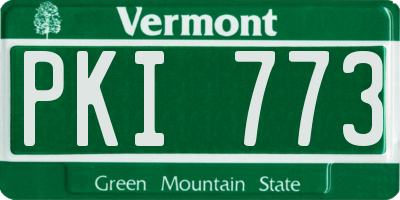 VT license plate PKI773