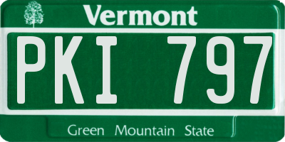 VT license plate PKI797