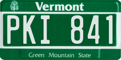 VT license plate PKI841