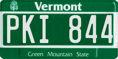 VT license plate PKI844