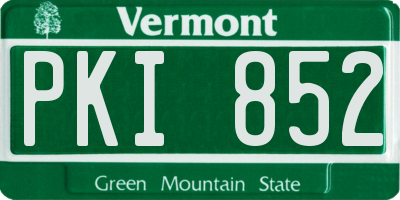 VT license plate PKI852