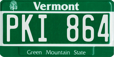 VT license plate PKI864