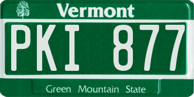 VT license plate PKI877