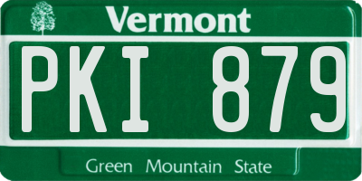 VT license plate PKI879
