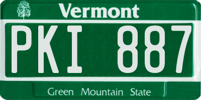 VT license plate PKI887