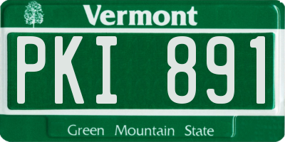 VT license plate PKI891