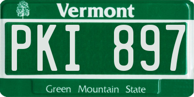 VT license plate PKI897