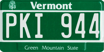 VT license plate PKI944