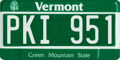 VT license plate PKI951