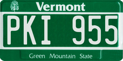 VT license plate PKI955