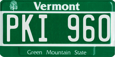 VT license plate PKI960