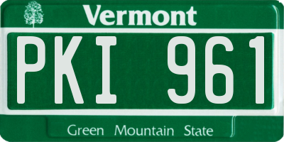 VT license plate PKI961